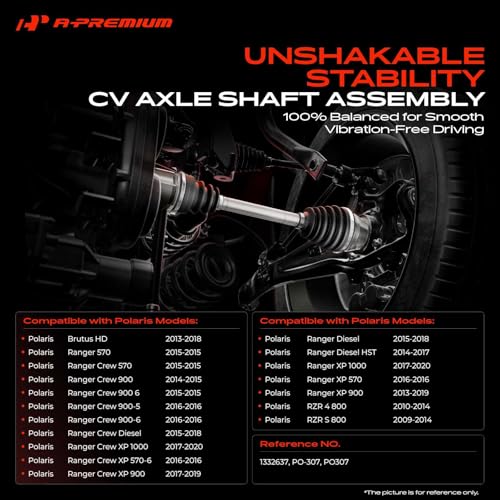 A-Premium Front Driver or Passenger Side CV Axle Shaft Assembly - style: Front Driver or Passenger Side