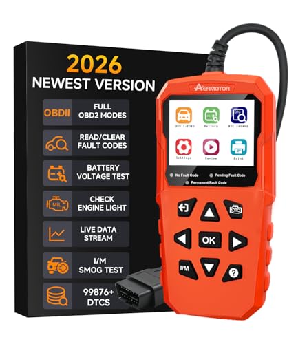 OBD2 Scanner,V880 Car Scanner Diagnostic Tool, Check Engine Code Reader - color: red