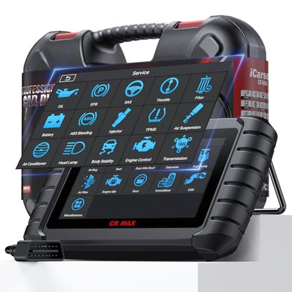 iCarsoft CR MAX 2026 Version Bidirectional Scan Tools Dealer-Level Full System Diagnosis Up to 50 Services All Active Test Lifetime Free Update OBD2 Scanner Diagnostic Tool ECU Coding CAN FD