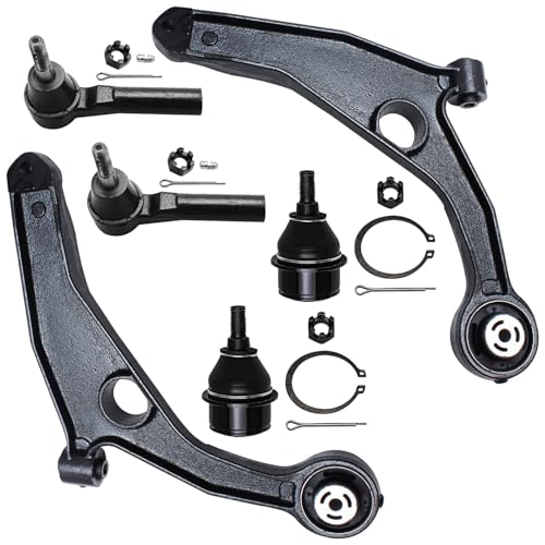 Detroit Axle - Front Lower Control Arms Lower Ball Joints Outer Tie Rods - size: 6CS47729/6PC