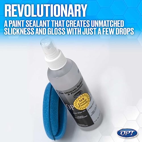 Optimum Opti-Seal Polymer Paint Sealant Spray for Automotive Paint and Interior Car Detailing, Includes Detailing Applicator Pad (8 oz) - size: 8 oz.