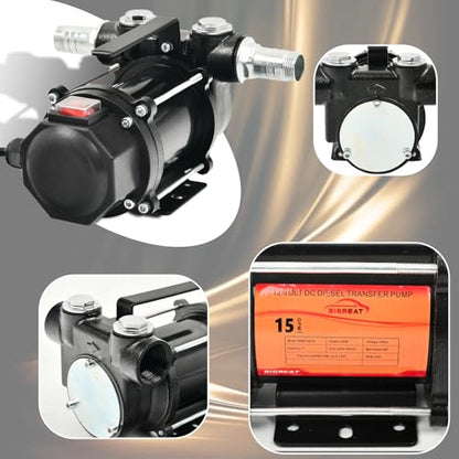12V DC Fuel Transfer Pump 16GPM with Explosion-proof