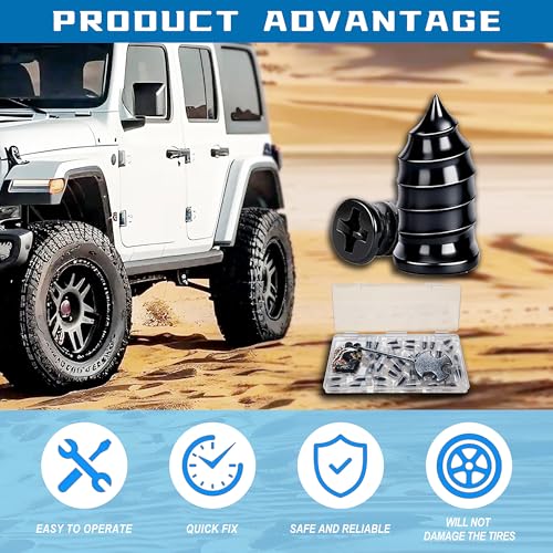 GTILL Tell 77 PCS 3 in 1 Tire Screw Plug Repair Kit - size: 77 PCS