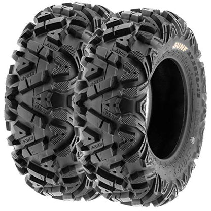 SunF ATV Tires 24x9-11 Front & 24x10-11 Rear UTV All Terrain Tires, 6 PR, Tubeless A033, Set of 4 - size: 24x9-11 & 24x10-11