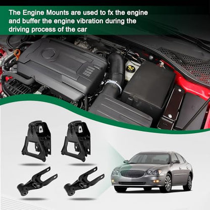 SCITOO Motor Mounts Compatible for 2005-2009 for Buick Allure 2000-2005 for Chevrolet Impala - size: 1998-1999 for Oldsmobile Intrigue 3.8L