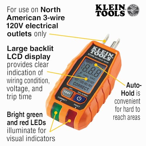 Klein Tools 69355 Digital Multimeter Premium Electrical Test Kit with Non-Contact Voltage Tester, Receptacle Tester, Test Leads - style: Premium Tester 3-Piece Kit