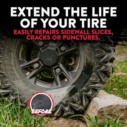 GlueTread Tractor Sidewall Tire Repair Kit, Off Road Tire Patch Kit, Mower