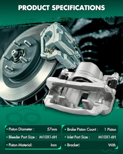 SCITOO 1PC 19B2668 Front Driver Side Disc Brake Caliper With Bracket - size: Front Driver[19B2668]