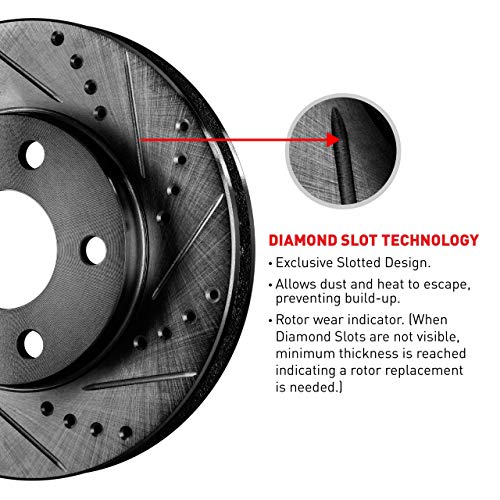 R1 Concepts Front and Rear Brake Rotors Fits 2019-2022 Genesis G70 - size: Front and Rear