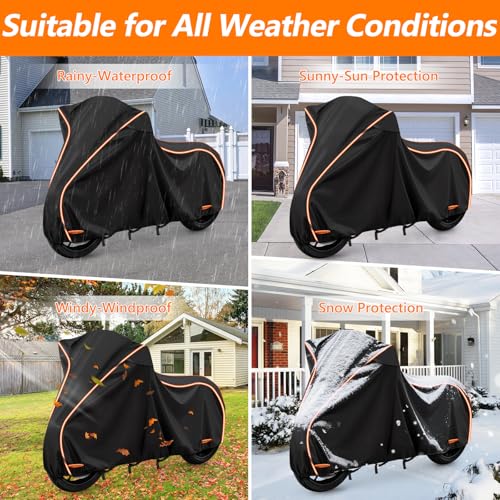 Motorcycle Cover for Kawasaki Ninja 400/500/650 Z900 ZX6R, Yamaha R1/R3/R6 - size: for Kawasaki Ninja