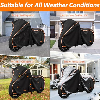 Motorcycle Cover for Kawasaki Ninja 400/500/650 Z900 ZX6R, Yamaha R1/R3/R6 - size: for Kawasaki Ninja