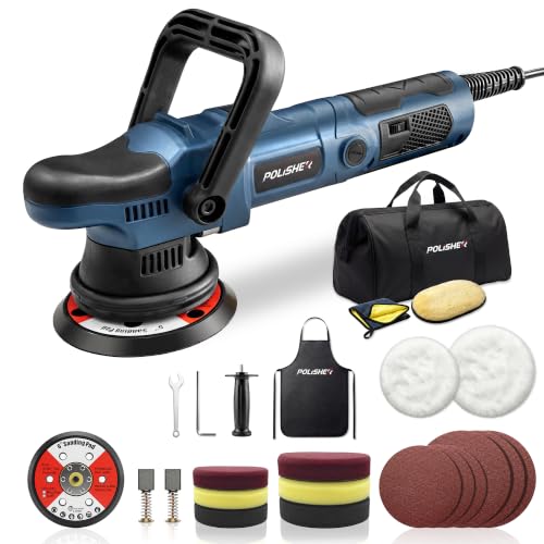 Buffer Polisher, 15mm Dual Action Random Orbital Polisher - color: Blue