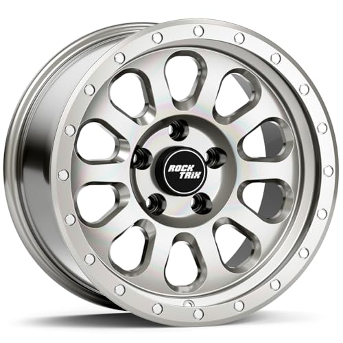 RockTrix RT111 18 inch Wheel, 18x9, 5x150, +12mm Offset, Machined Silver - color: Machined Silver, size: 18x9 +12mm offset