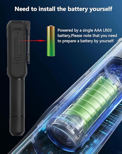 CERRXIAN Brake Fluid Tester Pen Calibrated for DOT 3 DOT 4 DOT 5.1 Brake Fluid, Probe Brake Fluid Moisture Testing Pen with High-Precision, Screen Display, Alarm - 15cm/5.9inch