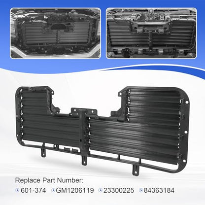Active Grille Shutter Compatible with 2017-2018 Chevrolet Silverado 1500