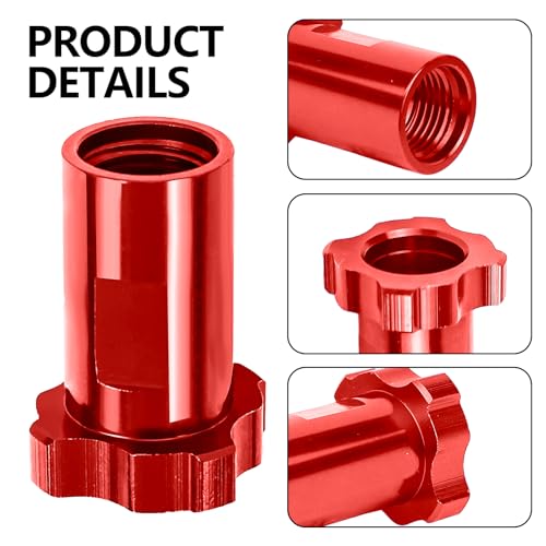 Hovom Car Spray Gun Cup Adapter, M16×1.5 Female Adapter, Red - color: Red+Internal Thread