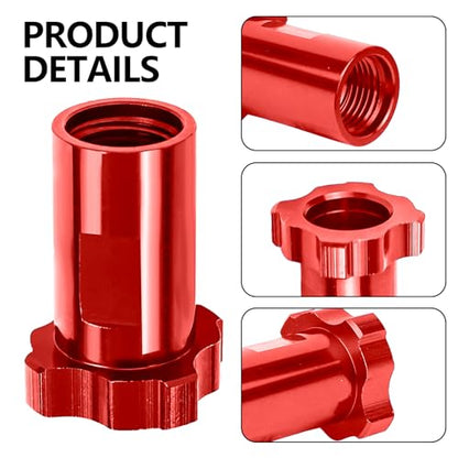 Hovom Car Spray Gun Cup Adapter, M16×1.5 Female Adapter, Red - color: Red+Internal Thread