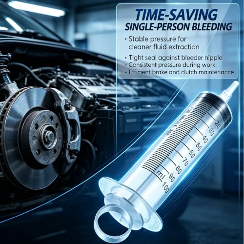 Motorcycle Brake Bleeder Kit with 100ML Syringe
