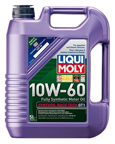 Liqui Moly (2024-4PK) Synthoil Race Tech GT1 10W-60 Motor Oil - 5 Liter, (Pack of 4) - size: 5 Liter, Pack of 4