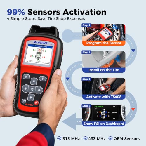 Autel MaxiTPMS TS408 TPMS Programming Tool, 2026 Same as TS508WF/TS501 PRO