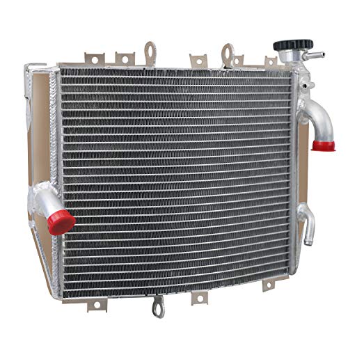 Aluminum Racing Radiator for 2004 2005 Kawasaki Ninja ZX-10R ZX10R, AA5052 Aircraft Grade Cooling, High Performance Racing Spec with CNC Machined Cap