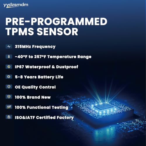 TPMS(Tire Pressure Sensor)Fit F150.Escape.Fusion.Mustang.Ranger 4PCS 315Mhz