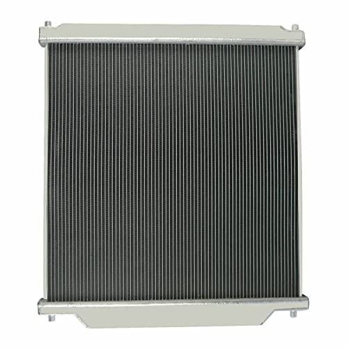 Radiator for 2003-2007 Ford Excursion F250 F350 F450 Super Duty 6.0L V8 Diesel, 4 Row Full Aluminium Radiator + 2 x 14 Inch Fans + Shroud + Thermostat Relay Kit - size: 4-Row Radiator Fan Relay Kit