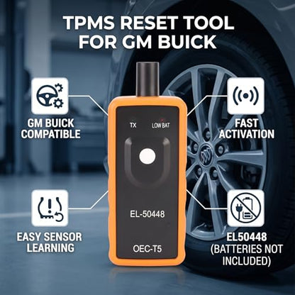 CHICIRIS Universal Car Tire Pressure Monitor Sensor TPMS Reset Tool EasytoUse and Compact Design for All Drivers