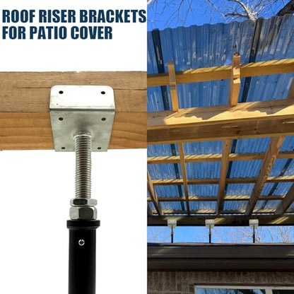 4 Pack U-Shaped Floor Jack - Adjustable Steel Beam Support for 4x2, 4x4, 4x6 Joists Heavy Duty Screw Jack with U-Head Telepost & House Jack.11-14.5 Inch Adjustment Range. - size: 11-15