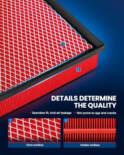 KAX CA12077 Premium Engine Air Filter for Volvo XC90, 2X Lifespan