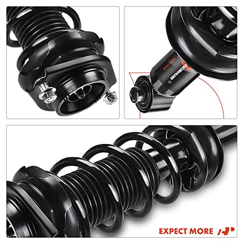 A-Premium Rear Complete Strut Assemblies with Coil Springs, Set of 2