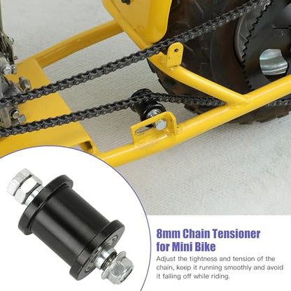 37mm Bore 40T Sprocket 35 Chain with 140 Links for Mini Bike CT100U - color: black sprocket 40T