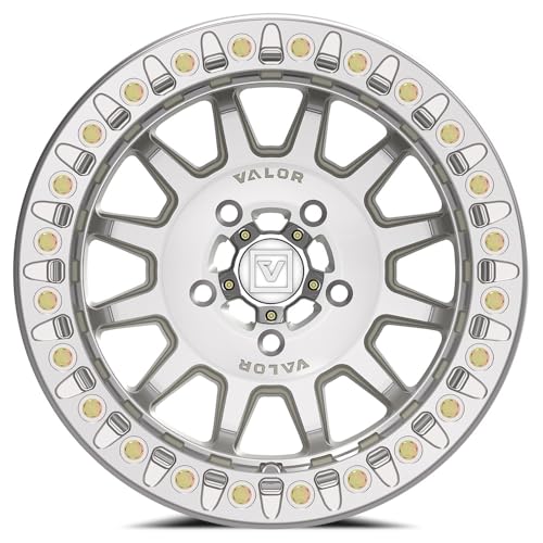 15x10 Valor Offroad V09 Raw Machined BEADLOCK UTV Wheel 5x4.5 (0mm)