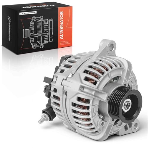 A-Premium Alternator, 12V 132A 6-Groove Pulley CW, Compatible with Jeep