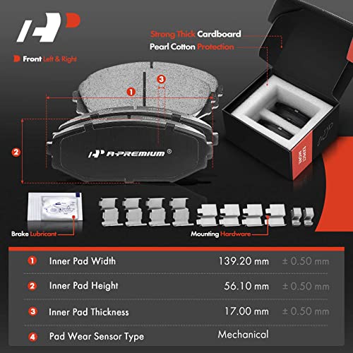 A-Premium Front and Rear Drilled Slotted Brake Rotors and Ceramic Pads Kit - style: 2002-2004 (Drilled & Slotted)