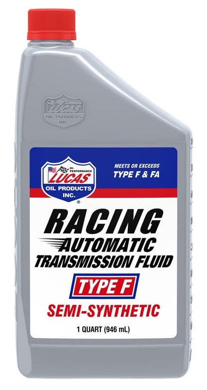 Lucas Oil 11020 Semi-Synthetic Racing Automatic Transmission Fluid Type F - 1 Quart (Pack of 6)