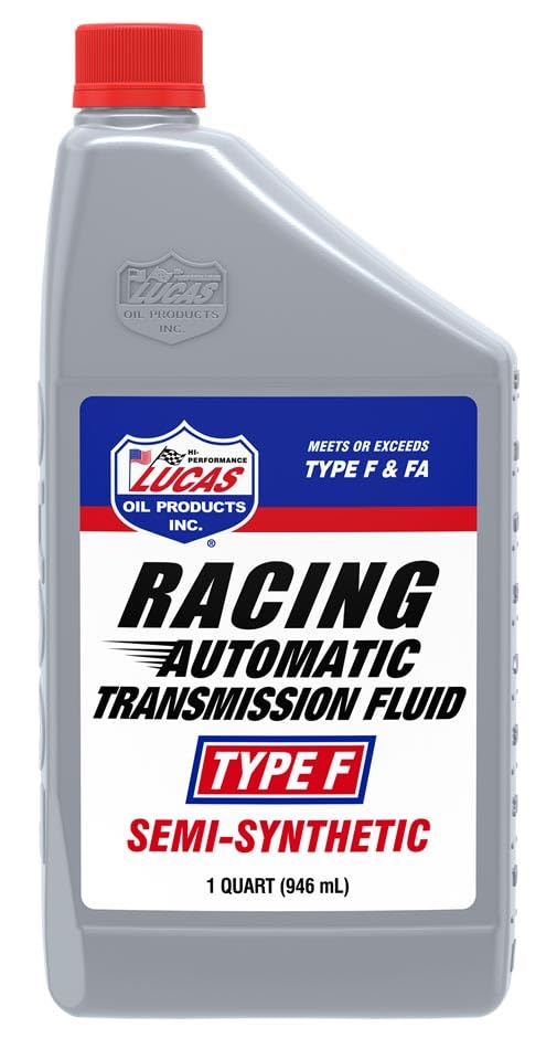 Lucas Oil 11020 Semi-Synthetic Racing Automatic Transmission Fluid Type F - 1 Quart (Pack of 6)