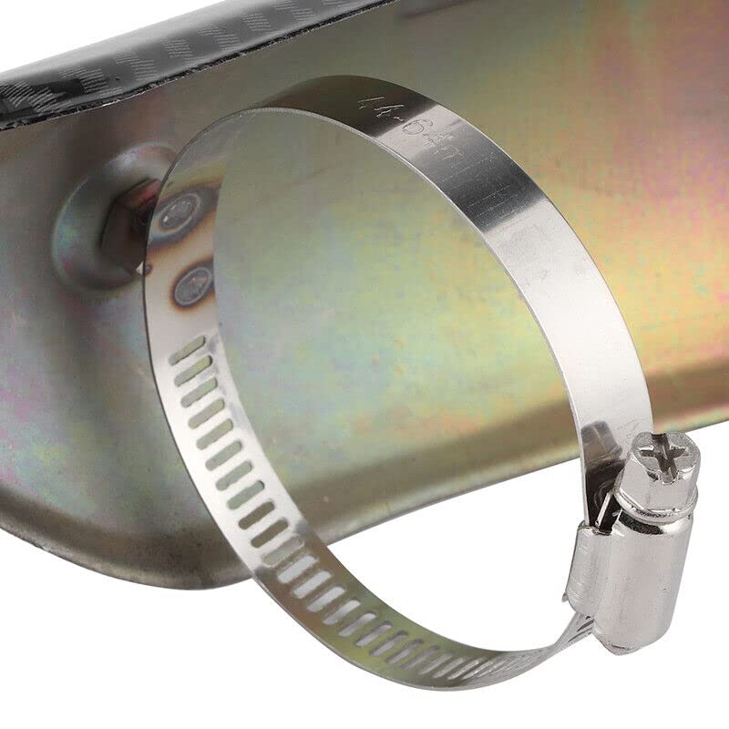 DAGIJIRD Durable Motorcycle Exhaust Pipe Heat Shield Protector, Stainless Steel Exhaust Protective Heat Shield Cover
