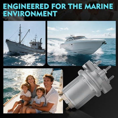 P4594 Marine Fuel Pump for 7.4L 454 & 8.2L 502 GM V8 Engines - Compatible with Marine Power, Pleasure Craft, Hardin 1992-93 - Replaces 25115899 - Prevents Stalling & Restores Power - size: P4594