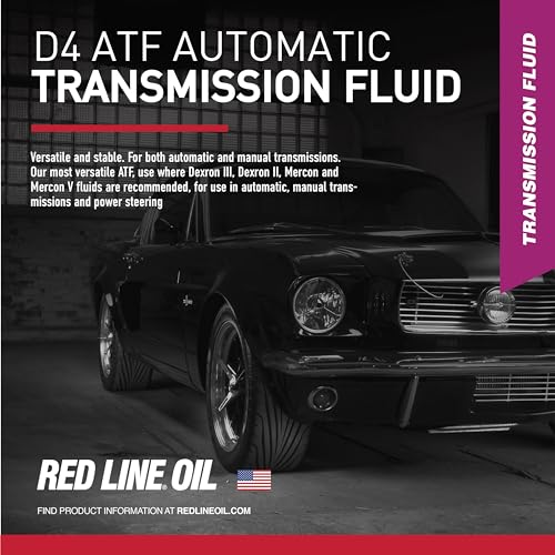 Red Line 30504 D4 Synthetic Automatic Transmission Fluid (ATF) - 1 Quart (4 Pack) - size: Quart (4 Pack)