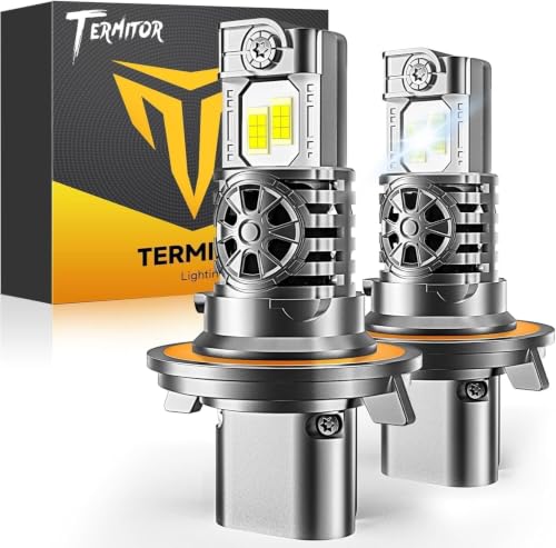 Termitor Brightest H13/9008 LED Bulbs for Off-road, 10X Brighter 80,000LM, 85K+ hrs, 6500K Cool White, IP68 Waterproof, 1:1 OEM Size, 3 Minute Installation, Pack of 2 - size: 9008/H13