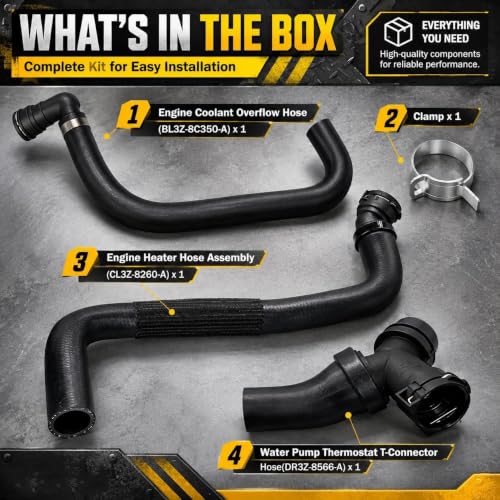 Upper Radiator Hose Y-Connector Lower Fit for Ford F150 5.0L 2011-2020