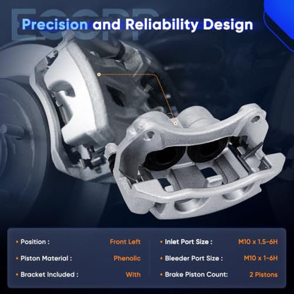 ECCPP 18B4950 Front Left Disc Brake Caliper Assembly - size: Front Left[18B4950]