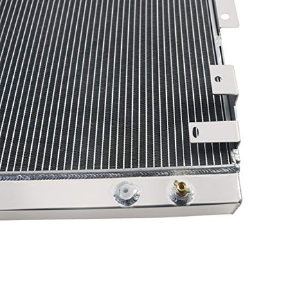 4 Rows Aluminum Radiator Compatible with 1975-1978 Ford Mustang II 5.0L V8 Gas 1976 1977 Full Aluminum Radiators 62mm Core Thickness