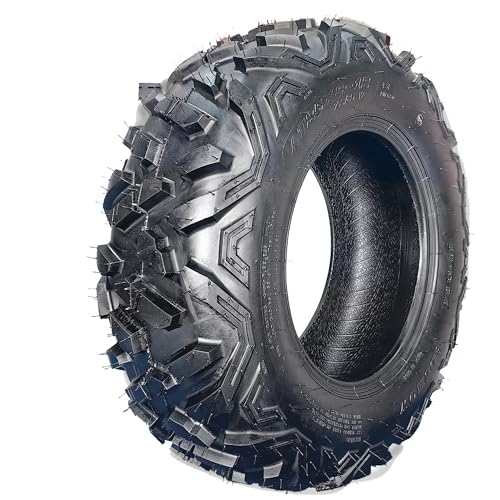 AT25x8-12 ATV Tires ATV＆UTV Trail Sand Off-Road Tires 25x8-12, All Terrain Tires 18mm Tread Depth 25x8x12-6 PR, Tubeless 2PCS - size: DJ1001 25X8-12