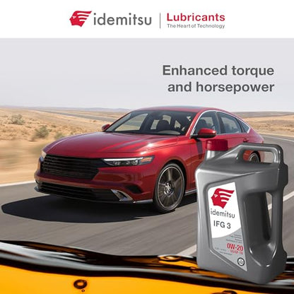 Idemitsu IFG3 0W-20 SP/GF-7A Full Synthetic Motor Oil – 5 Qt, Case of 4 - size: 5 Quart, style: 4 Pack