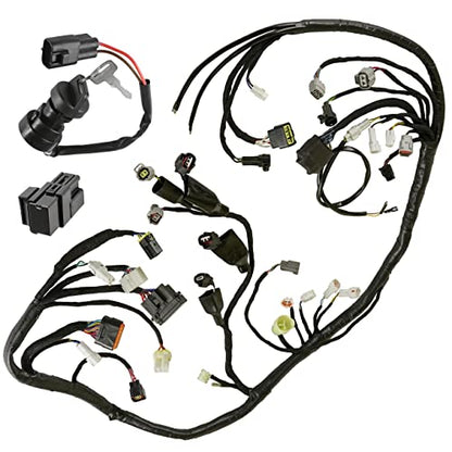 Caltric 1PE-82590-00-00 5DM-81950-01-00 Wiring Harness Switch Key Relay Compatible with Yamaha Raptor 700 700R YFM700R 2013-2014