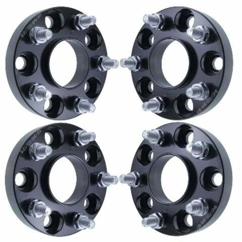 1 Inch Hub Centric Wheel Spacer Compatible with Mitsubishi Lancer Eclipse & Outlander - 5x114.3 (5x4.5) Bolt Pattern, 67.1mm Hub Bore, 12x1.5 Studs, 6061-T6 Billet Aluminum, Black - Set of 4 - size: 1 Inch Hubcentric Wheel Spacers, style: 4x Wheel Spacers
