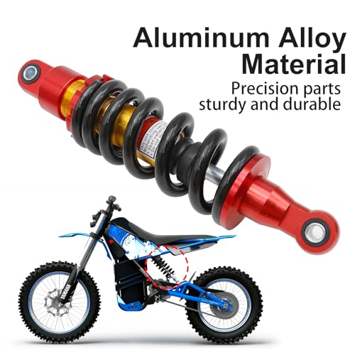 285mm Adjustable Motorcycle Rear Shock Absorber, 11.2" Shock Absorber Suspension, Replacement for Honda Yamaha Apollo Stomp WPB Bucci Orion M2R Lucky 50cc 70cc 90cc 110cc 125cc 150cc - size: 285mm