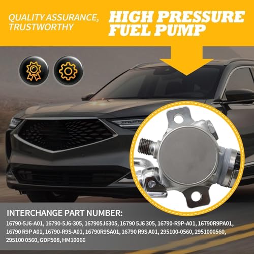 16790-5J6-A01 High Fuel Pump Compatible with 2016-2017 Pilot